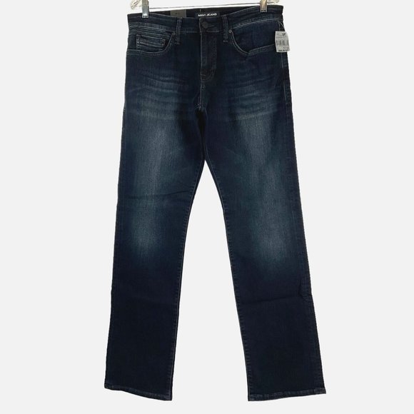 Mavi Jeans Men's Sz 31x32 Blue Dark Matt Relaxed Straight Leg